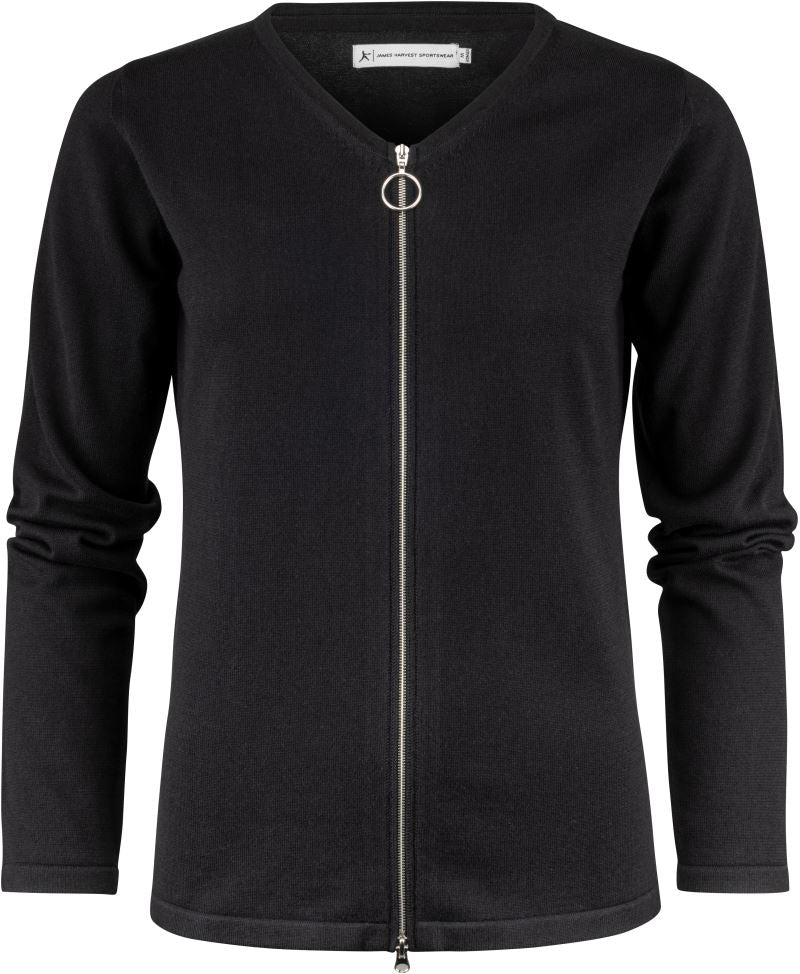 Ženska Cardigan James Harvest – Črna