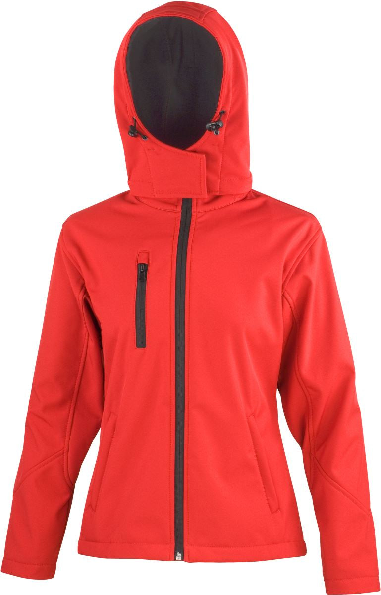 Ženska softshell jakna s kapuco v treh delih - Result Core | R230F