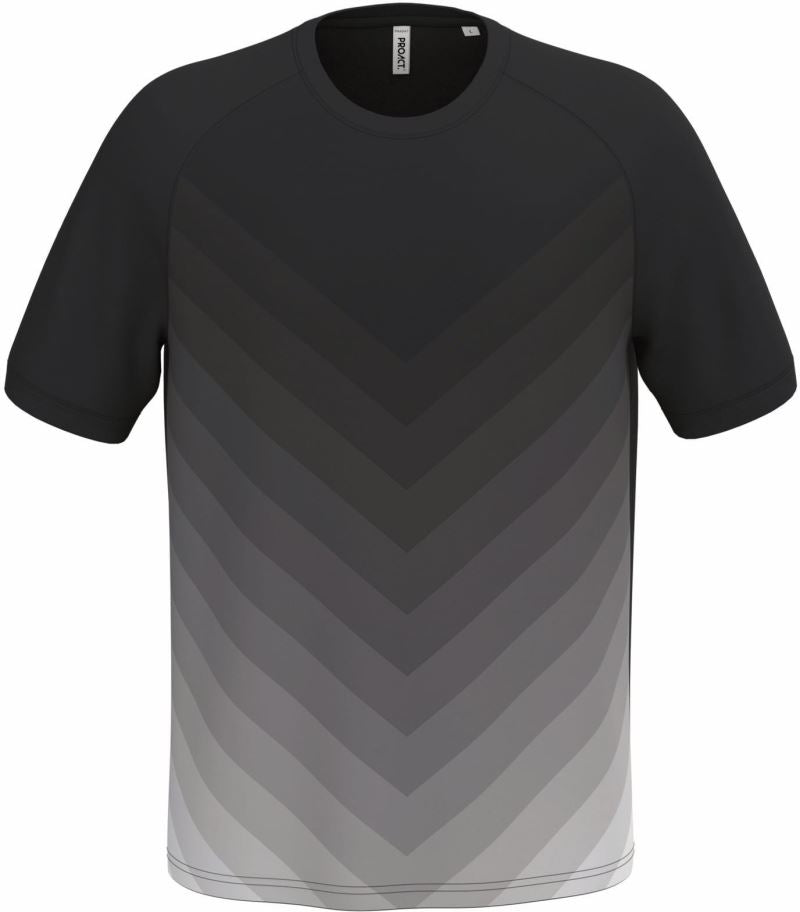 Unisex Sports Shirt color gradient Kariban – Črna