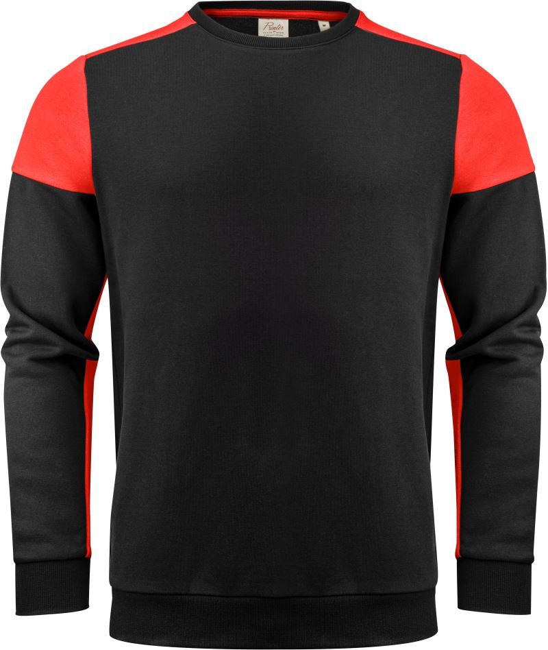 Unisex pulover Printer – black/red