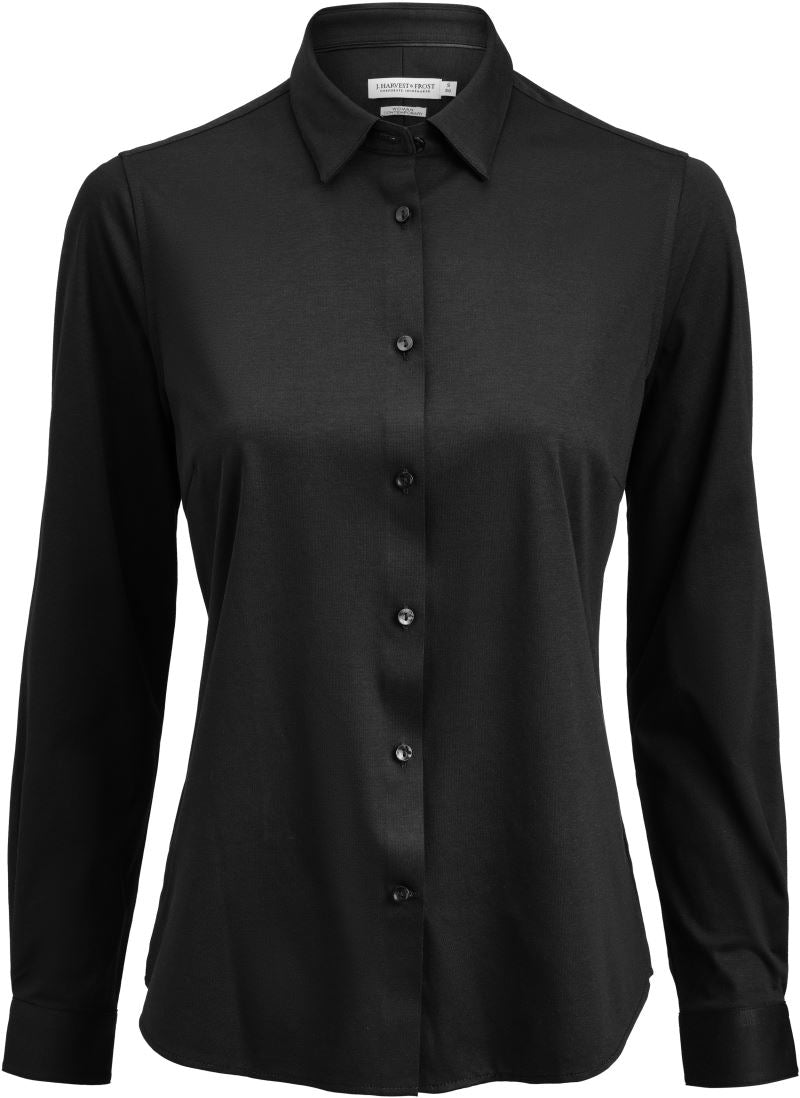 Ženski interlock Blouse z dolgimi rokavi J.Harvest & Frost – Črna