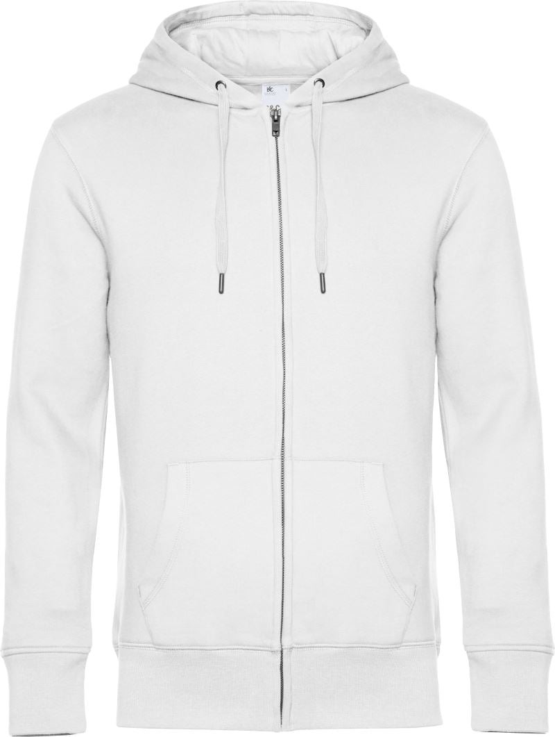 Moški Pulover s Kapuco B&C  KING Zipped Hood_° - oblekanadom