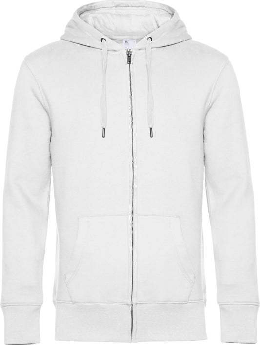 Moški Pulover s Kapuco B&C  KING Zipped Hood_° - oblekanadom