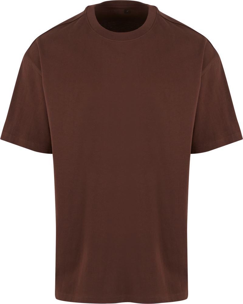 Unisex težji Unisex prevelik kroj majica New Morning Studios – chocolate brown