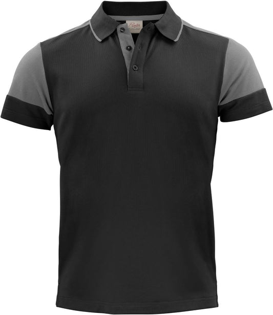 Moška Piqué polo majica Printer, modra barva, s ovratnikom in kratkimi rokavi, prikazana na modelu