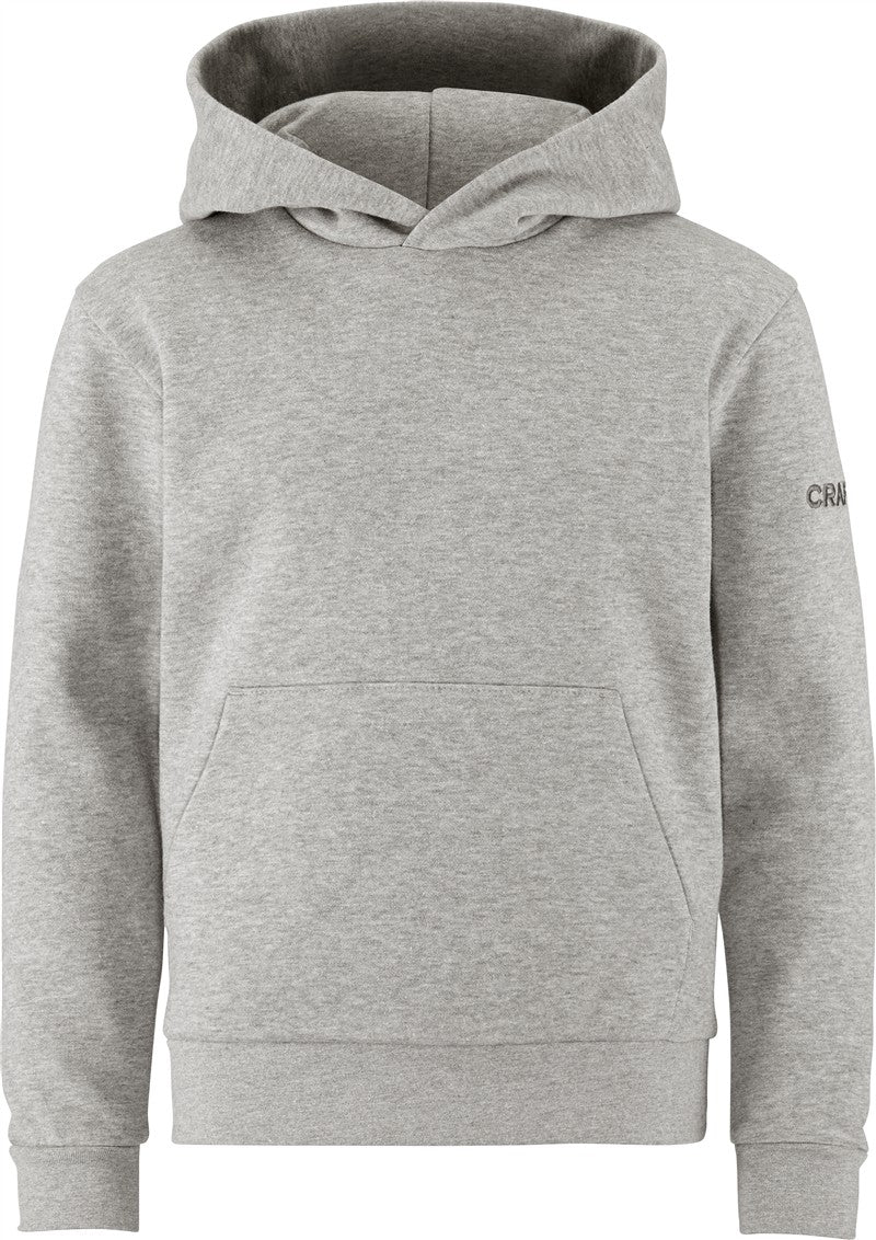 Otroški pulover s kapuco Craft Corporate Community 2.0 Hoodie Jr - Siva melanž