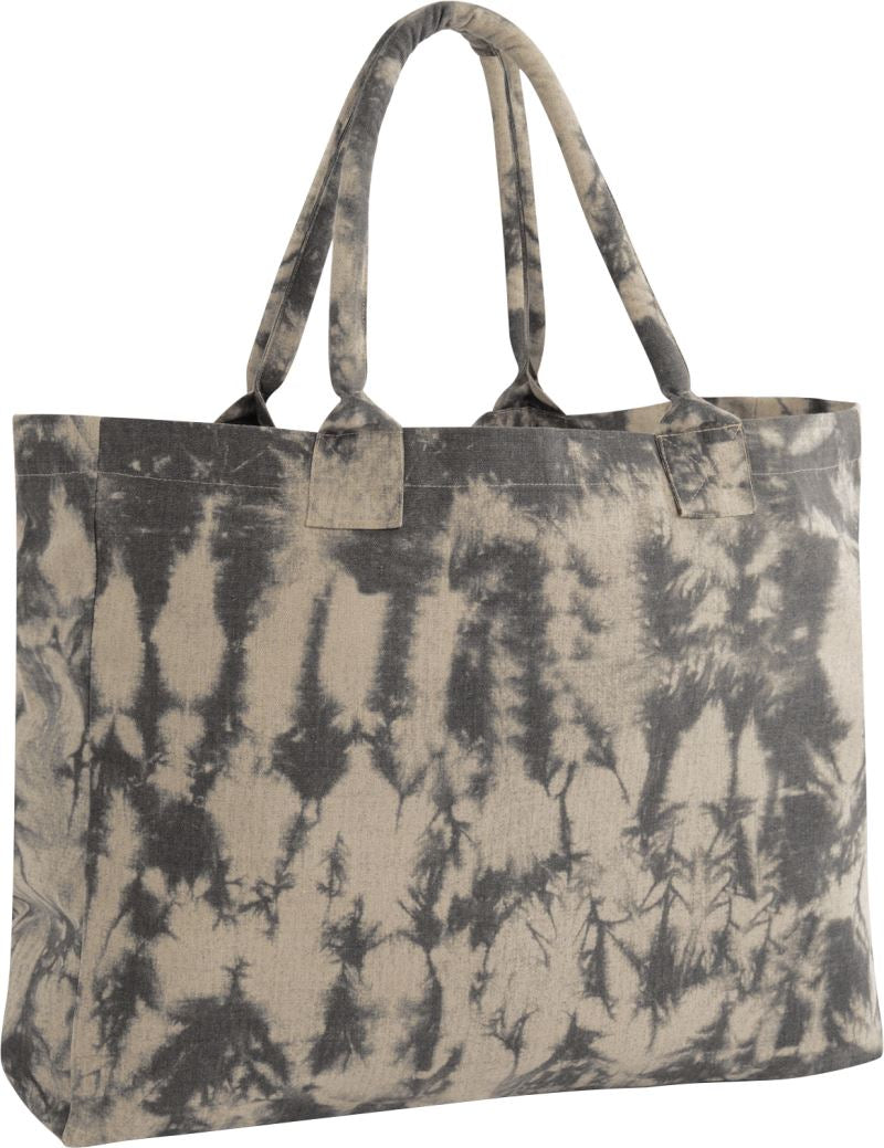 Unisex platnena torba "Tie Dye" znamke Westford Mill, živopisne barve in modni dizajn, primerna za vsakodnevno uporabo.