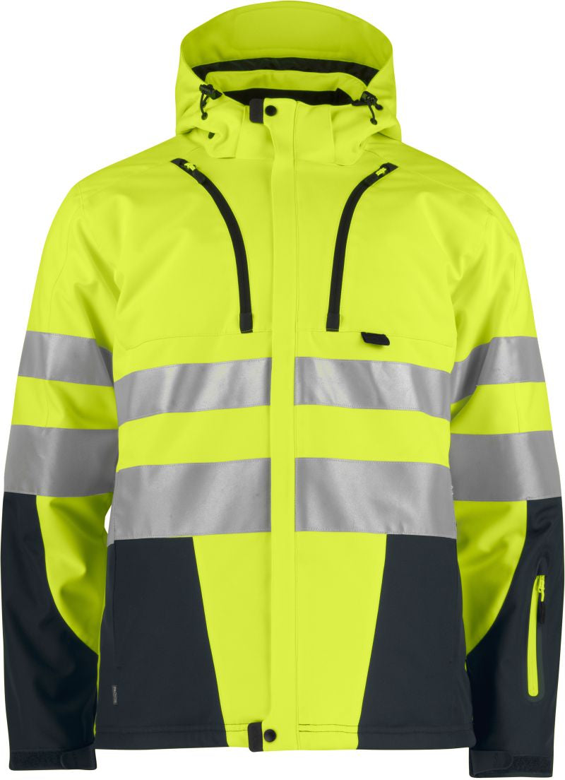 Unisex 3-Layer Safety softshell jakna Projob – hi vis yellow/black