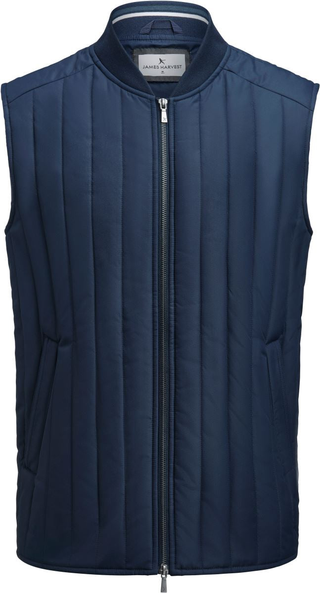 Moška Quilted brezrokavnik James Harvest – Mornarsko modra