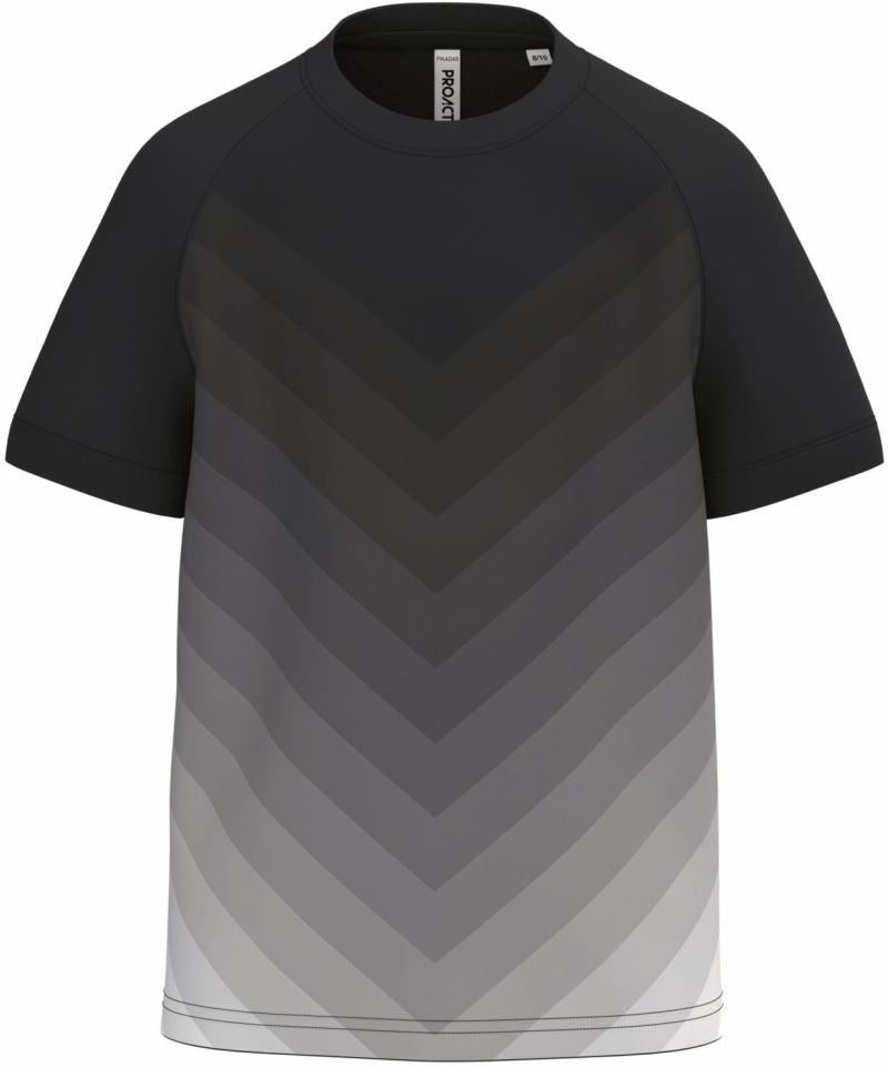 Otroška Sports Shirt color gradient Kariban – Črna