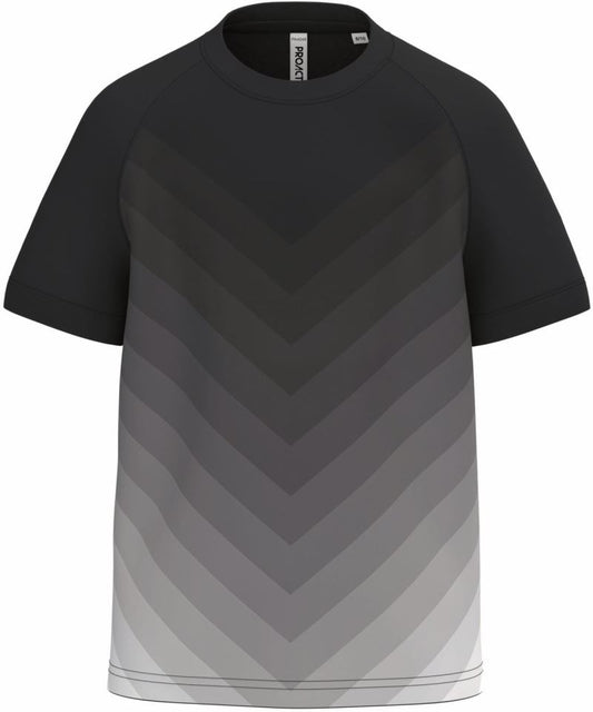 Otroška Sports Shirt color gradient Kariban – Črna