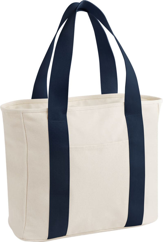 Unisex canvas Bag "Edit Tote" BagBase – natural/navy