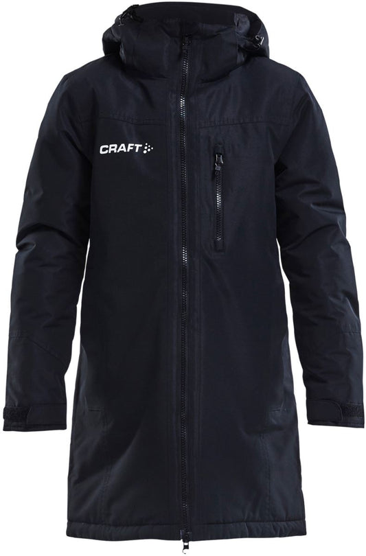 Unisex podložena Kid's Parka Craft – Črna