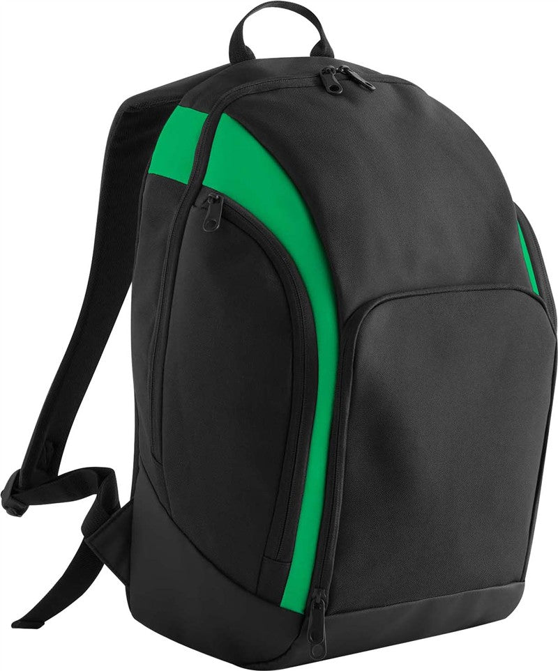 Športni nahrbtnik Teamwear BagBase BG 571 - Črna/zelena
