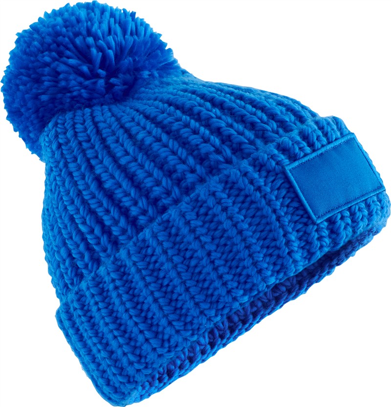 Pletena kapa s cofom Toasty Patch Beechfield B 329 - glavna slika