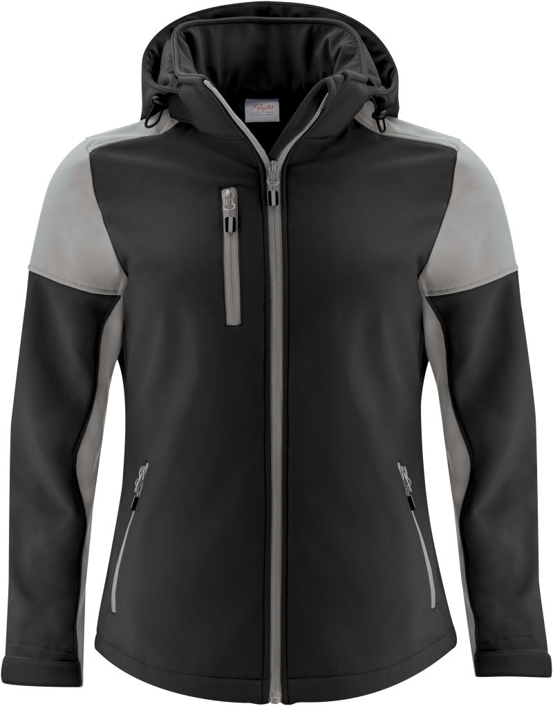Ženska softshell jakna Printer – black/anthracite