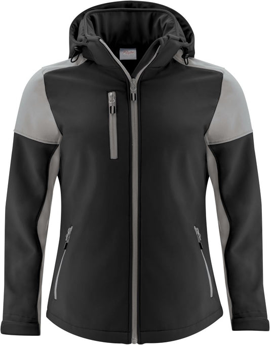 Ženska softshell jakna Printer – black/anthracite