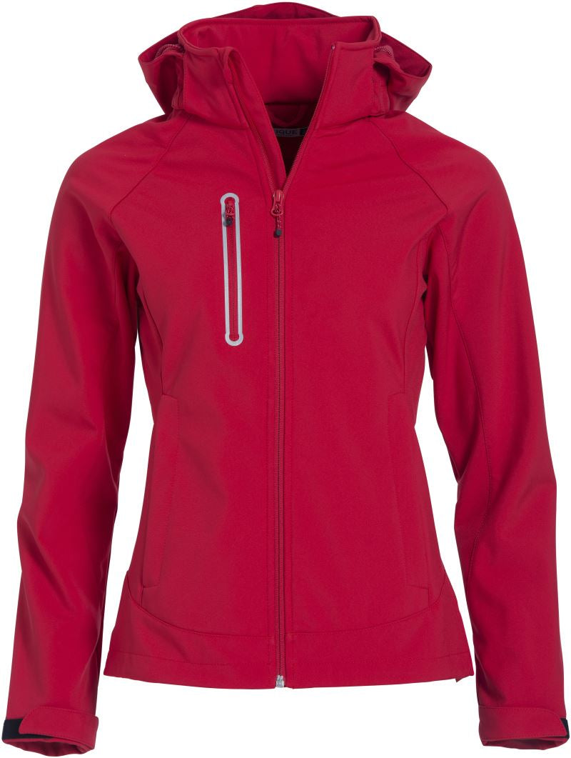 Ženska 3-Layer softshell jakna Clique – Rdeča