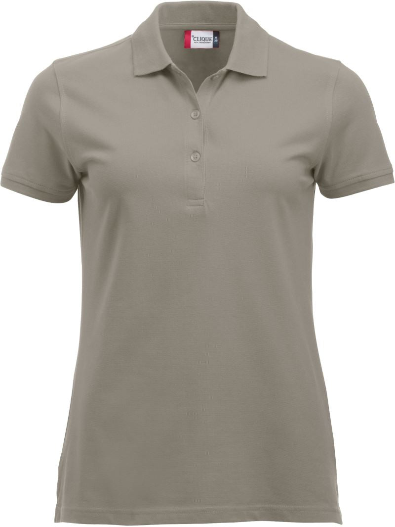Ženska težji Piqué polo Clique – silver
