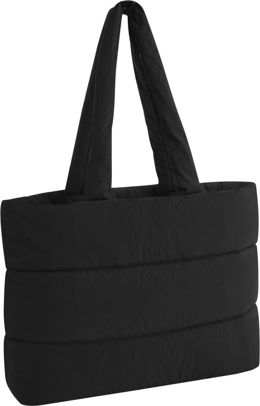 Unisex shopper "Quilted Tote" BagBase – Črna