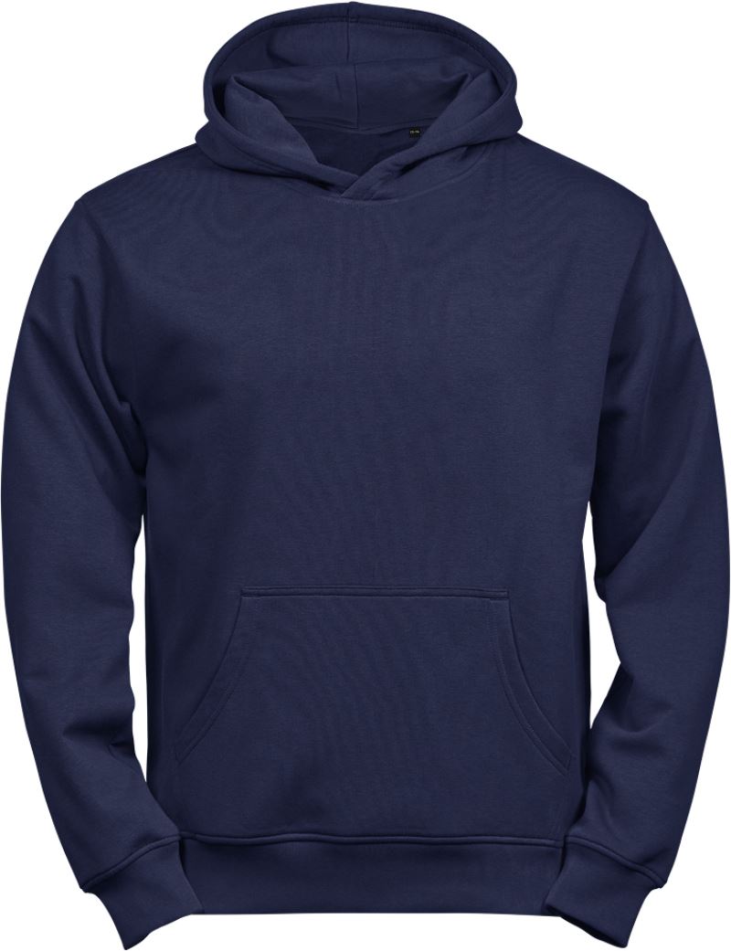 Težji otroški pulover s kapuco Tee Jays 5152B, barva Mornarsko modra