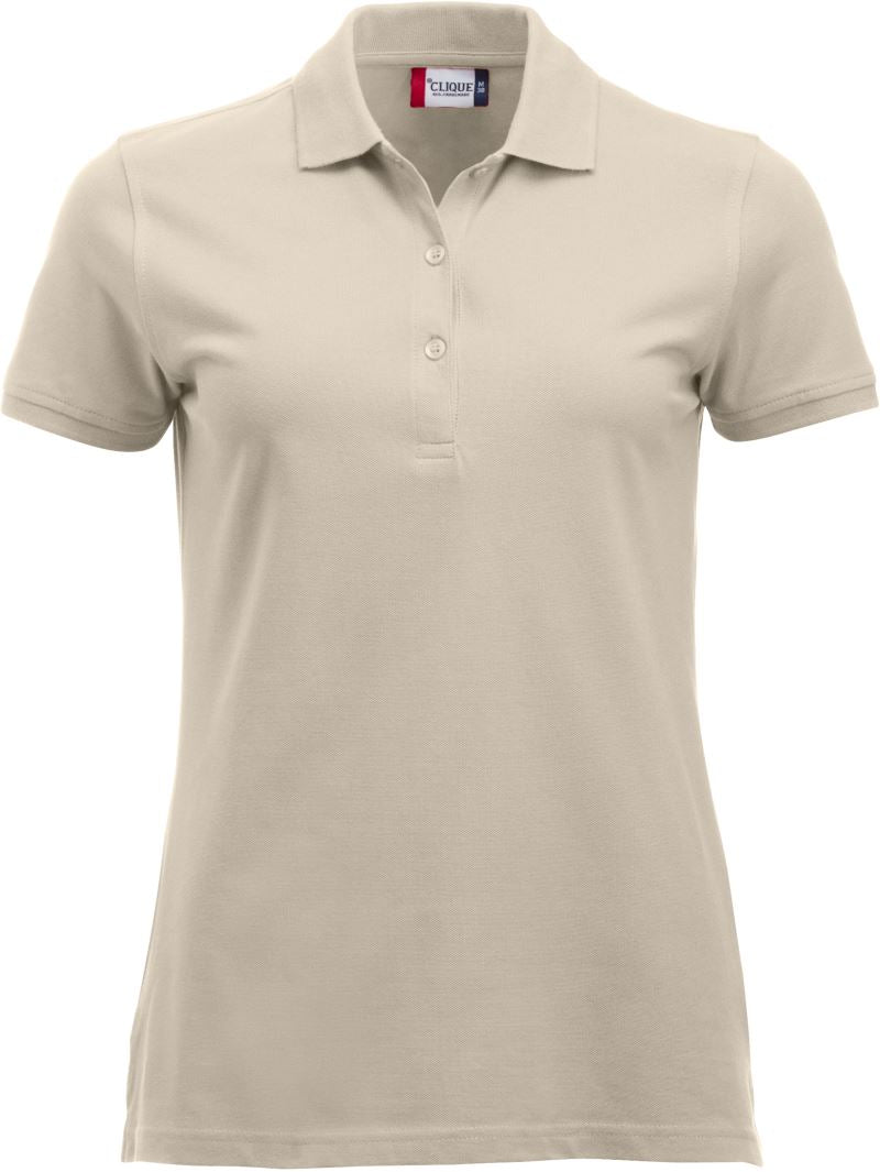 Ženska težji Piqué polo Clique – light khaki