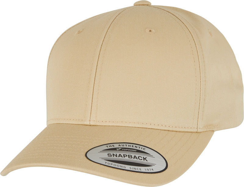 Unisex 6 Panel Snapback kapa "Klasična" Flexfit – gold