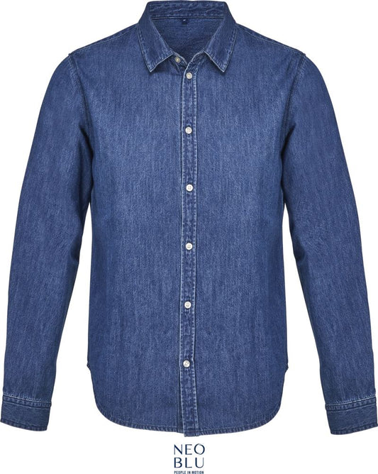 Moški denim Shirt NEOBLU – stone wash