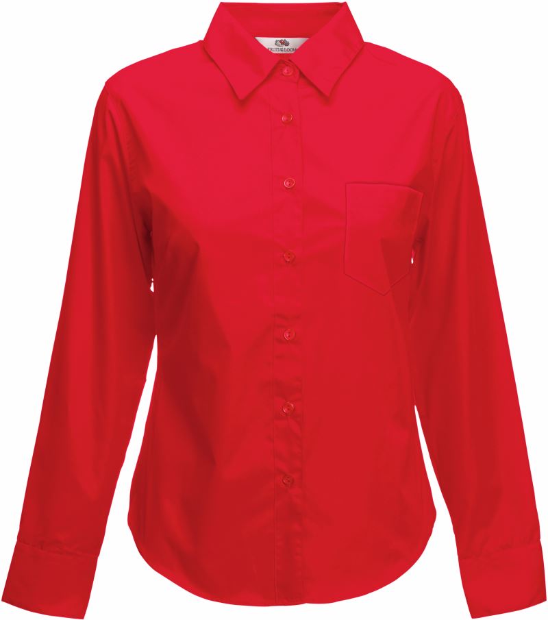 Ženska Srajca s Dolgimi Rokavi F.O.L.  Lady-Fit Poplin Shirt LSL - oblekanadom