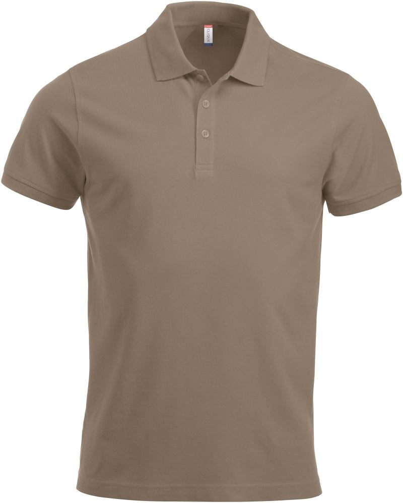 Moška težji Piqué polo Clique – caffe latte