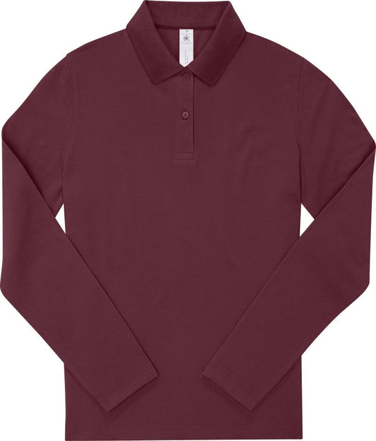 Ženska polo majica z dolgimi rokavi B&C My Polo 180 LSL