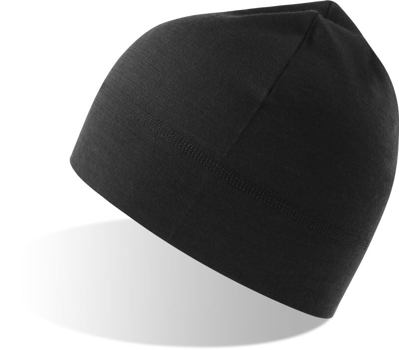 Unisex merino Knitted Hat Atlantis – Črna