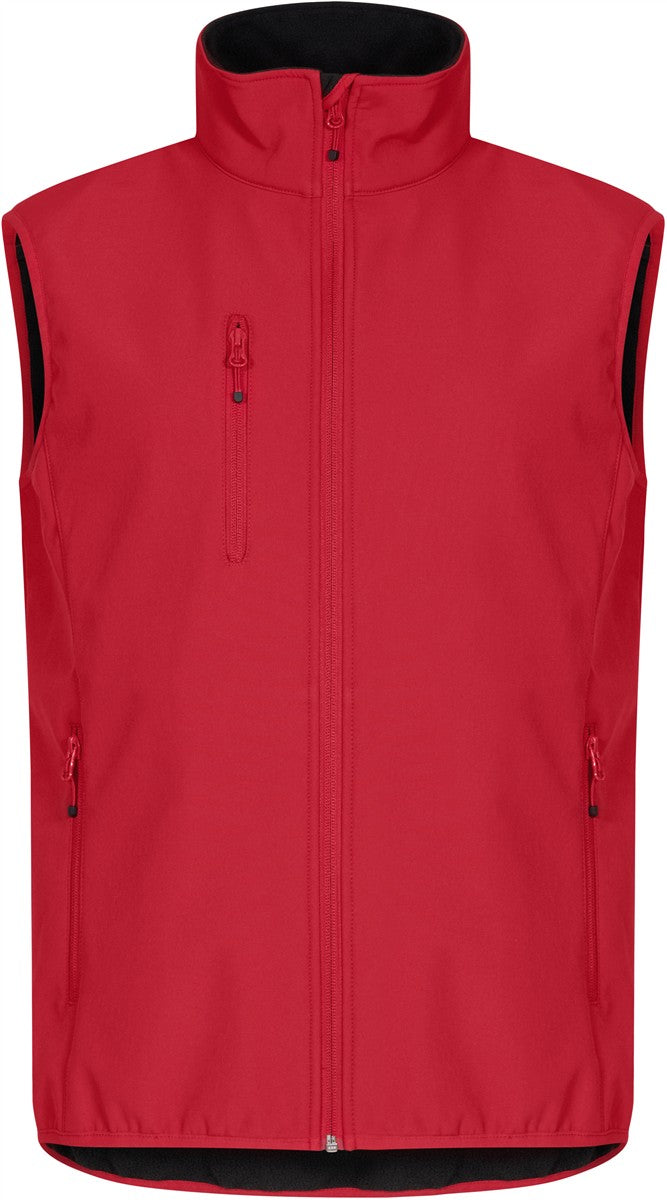Moški trislojni softshell brezrokavnik Clique Classic Softshell Vest M - Rdeča