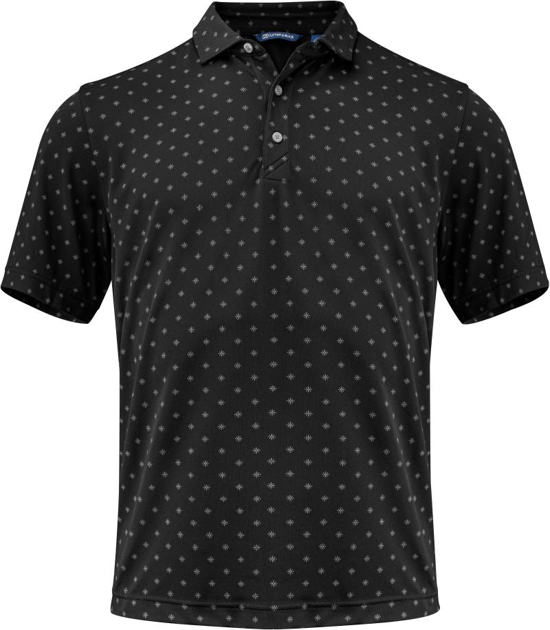 Moška Functional polo "Printed" Cutter & Buck – Črna