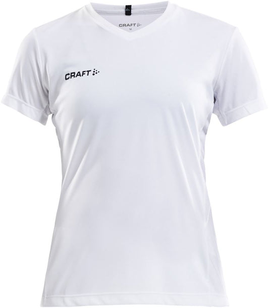 Ženska V-izrez sports shirt Craft – Bela
