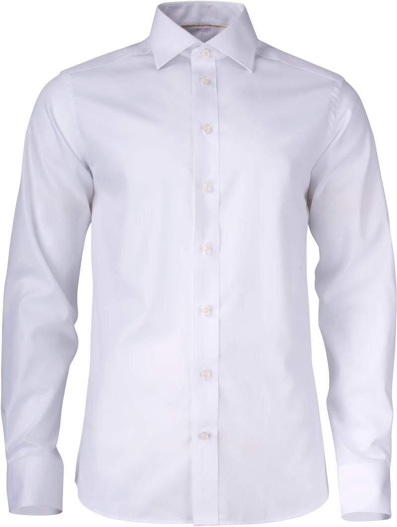 Moški twill Shirt dolgi rokav J.Harvest & Frost – Bela