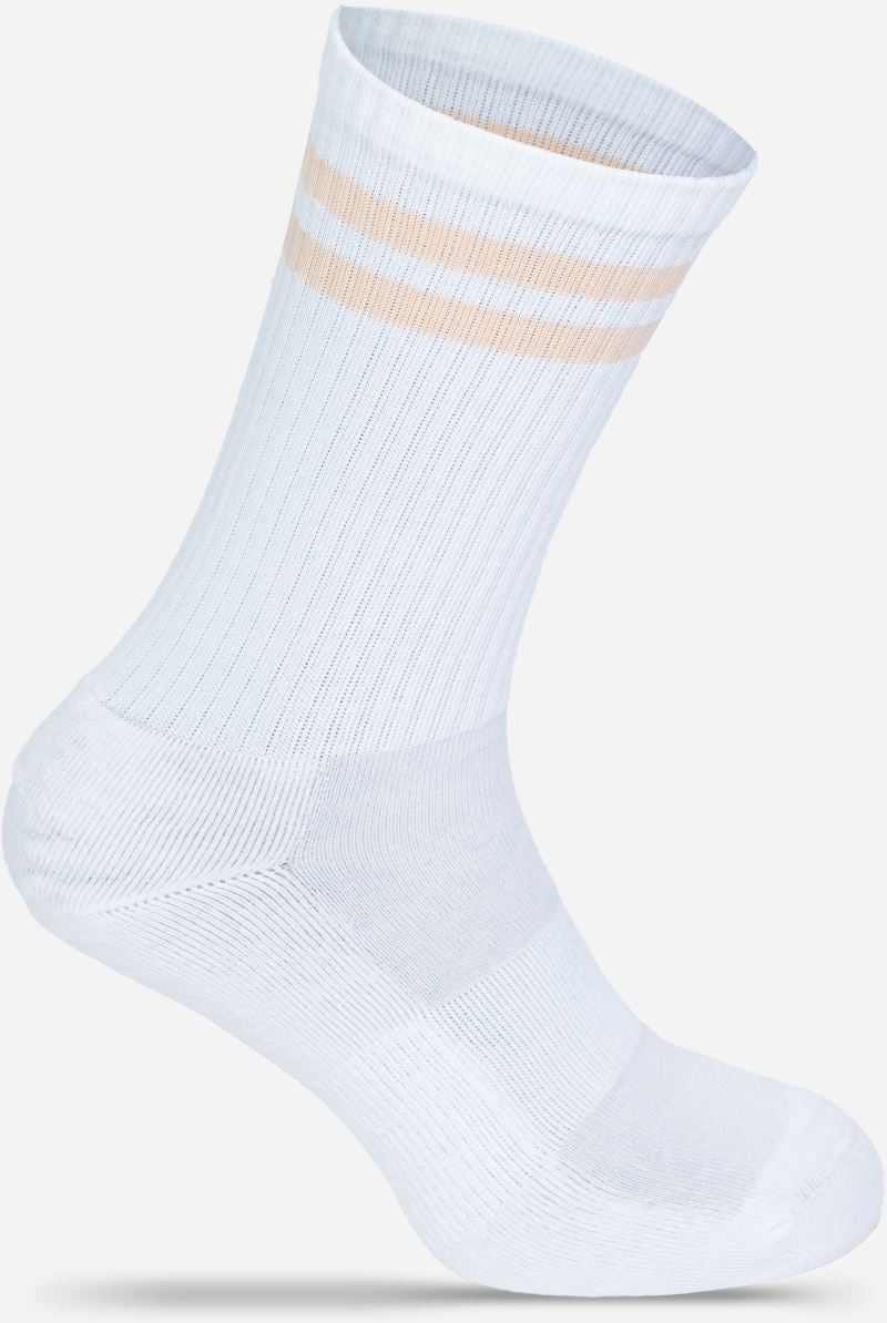 Unisex tennis Socks "Osnovna" Mr.Socks – white/peach