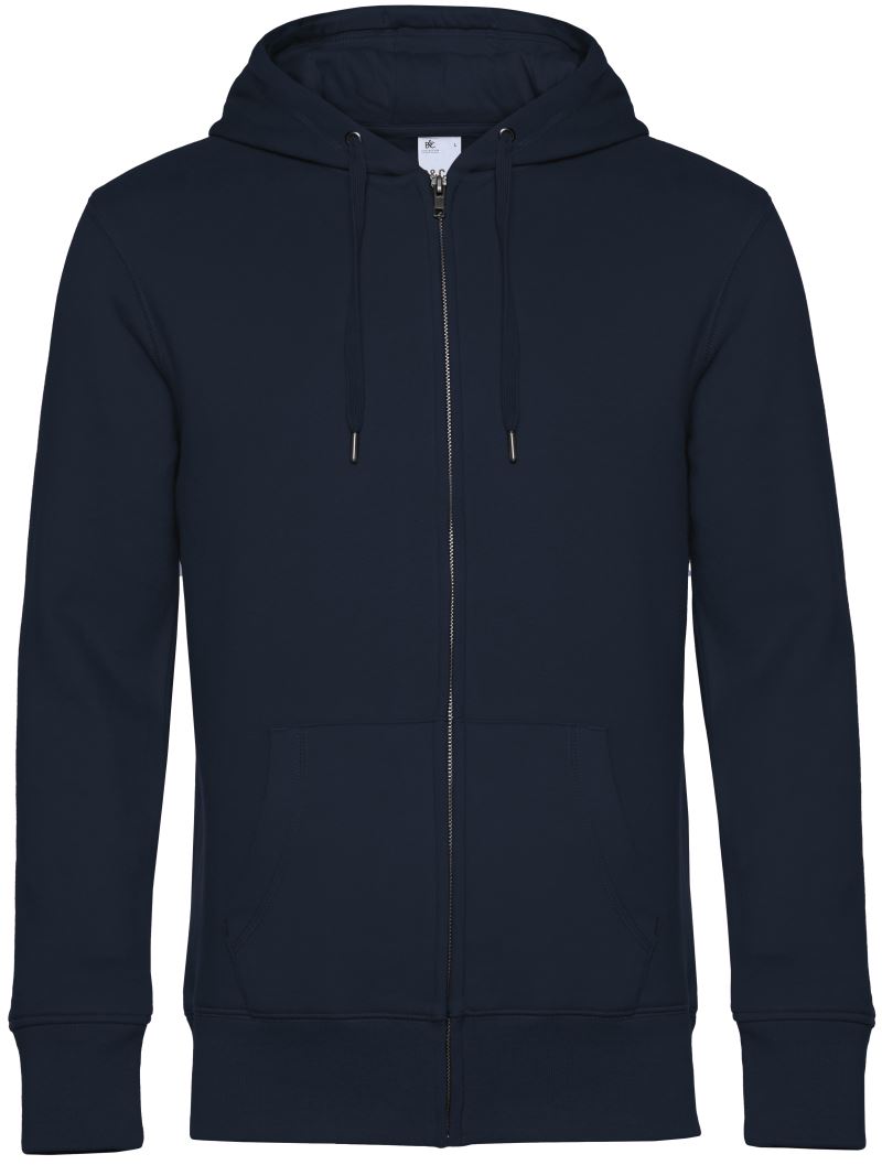 Moški Pulover s Kapuco B&C  KING Zipped Hood_° - oblekanadom