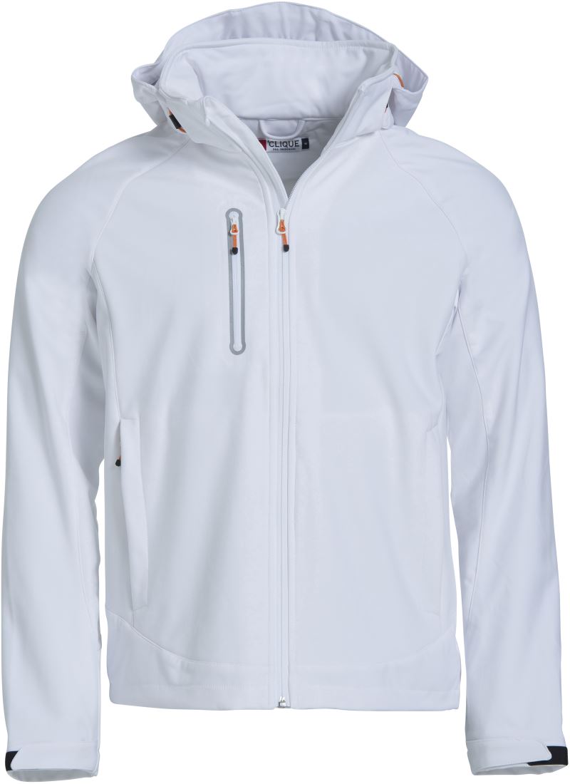 Moška 3-Layer softshell jakna Clique – Bela