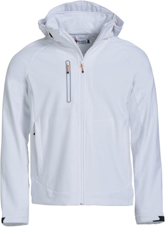 Moška 3-Layer softshell jakna Clique – Bela