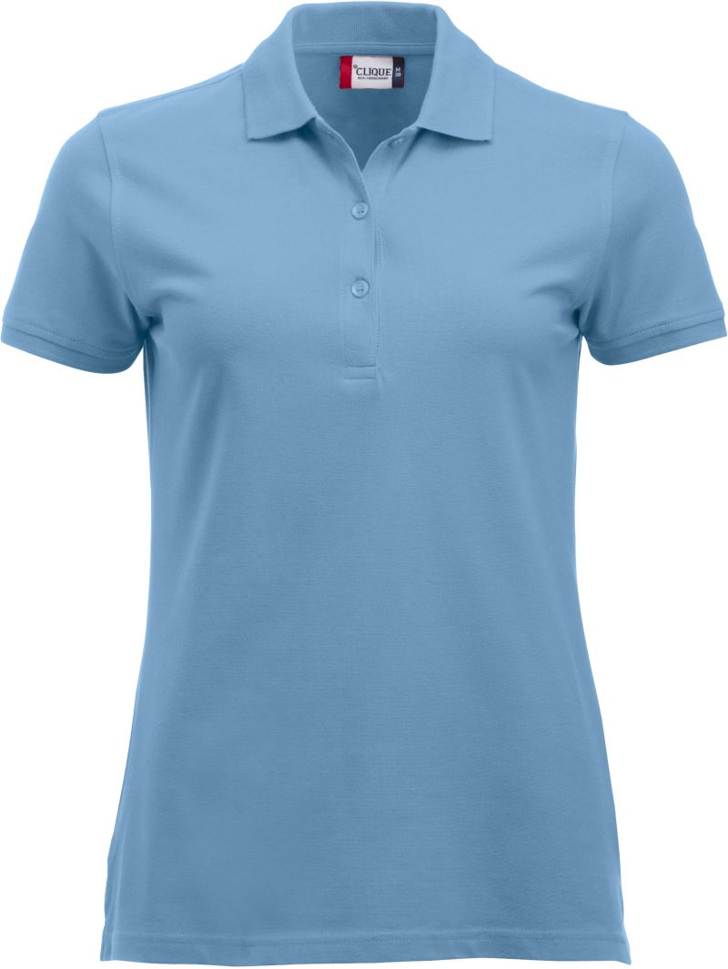 Ženska težji Piqué polo Clique – light blue