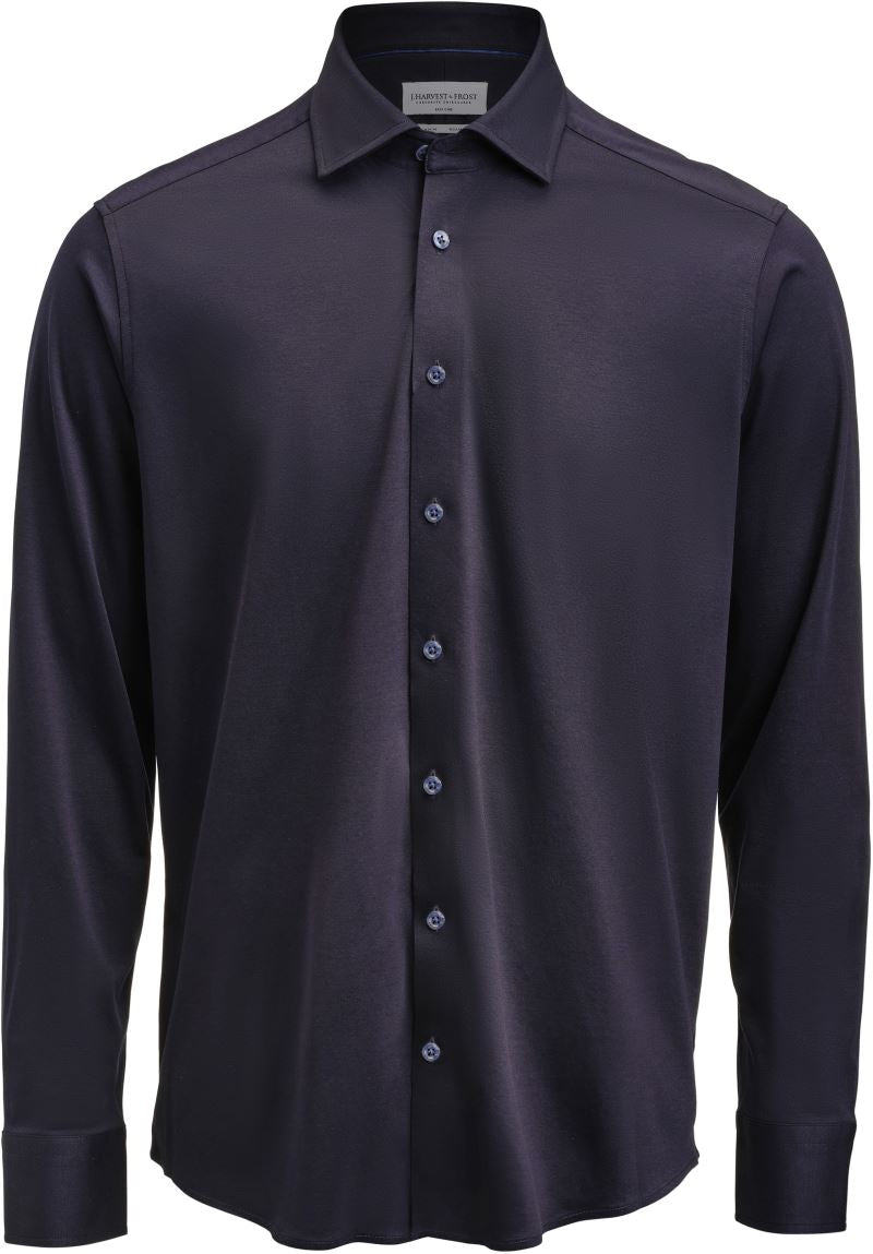 Moški interlock Shirt z dolgimi rokavi J.Harvest & Frost – Mornarsko modra