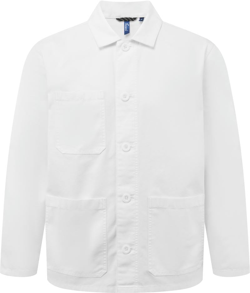 Unisex shirt jakna "Utility 2.0" Premier – Bela