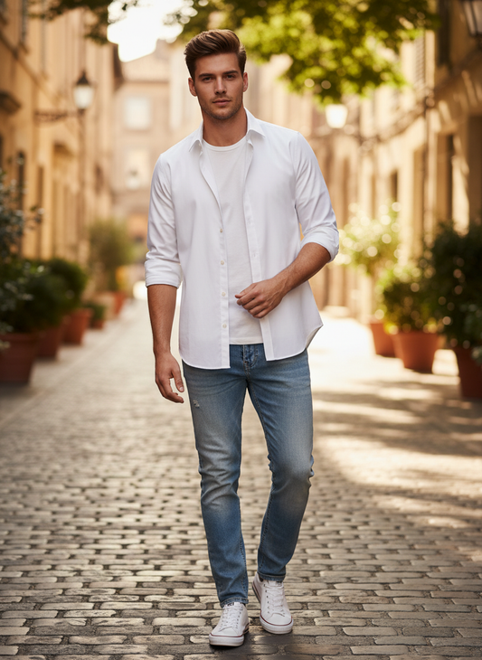 Moška Majica Z Dolgimi Rokavi Seidensticker | Blouse Regular Lsl