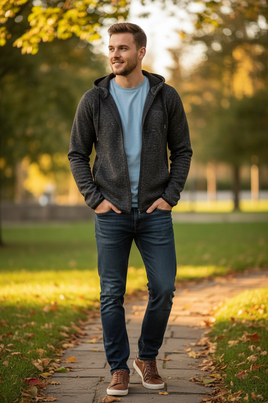 Muška majica Stedman | Lux pletena muška jakna od flisa