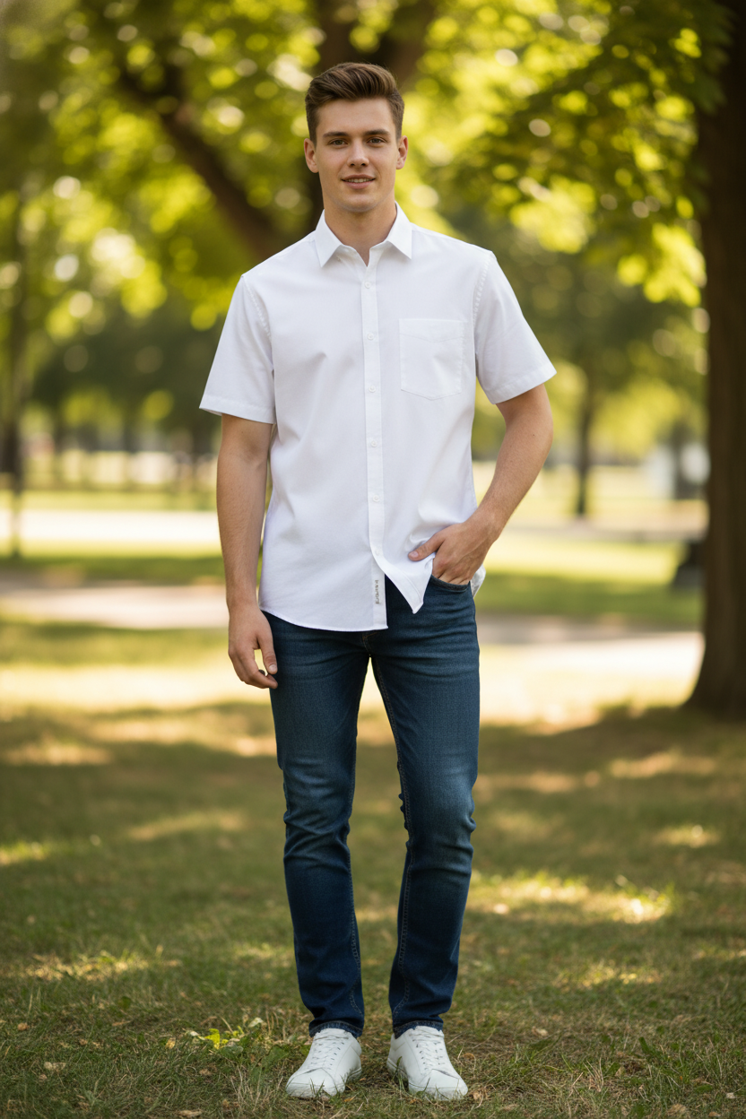 Moška Srajca B&c | Sharp Ssl /men