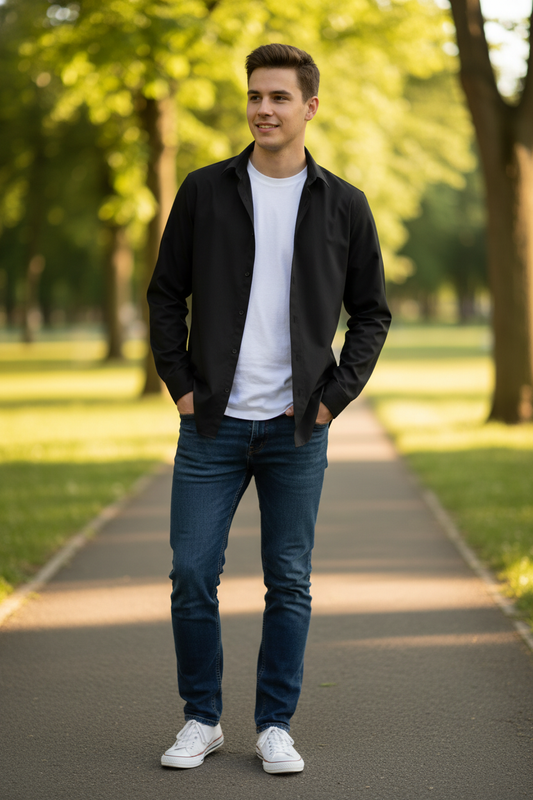 Muška košulja dugih rukava B&amp;c | Baština Lsl /men