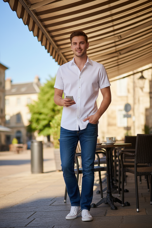 Muška košulja B&amp;c | Black Tie SSL /muškarci