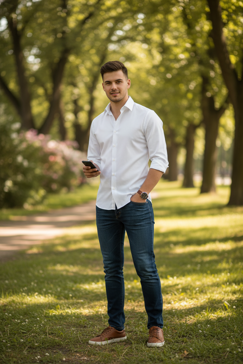 Moška Srajca Z Dolgimi Rokavi B&c | Love Story