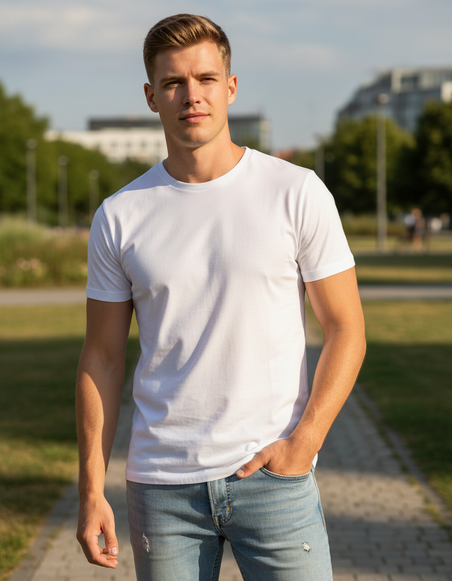 Moška Majica Kratek Rokav B&C  Inspire T - Del 1 - oblekanadom